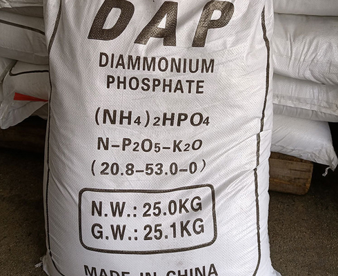 Un buen precio. CAS 7783-28-0 Fertilizante con fosfato de diamonio DAP NPK 18-46-0/ 21-53-0 en línea