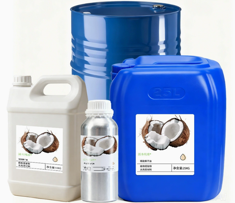 Un buen precio. Aceite de coco virgen natural CAS 8001-31-8 Prensado en frío Calidad cosmética refinada en línea