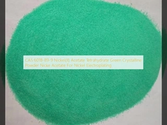 CAS 6018-89-9 Níquel ((II) Tetrahidrato de acetato Polvo cristalino verde Nicke acetato para electroplacado de níquel